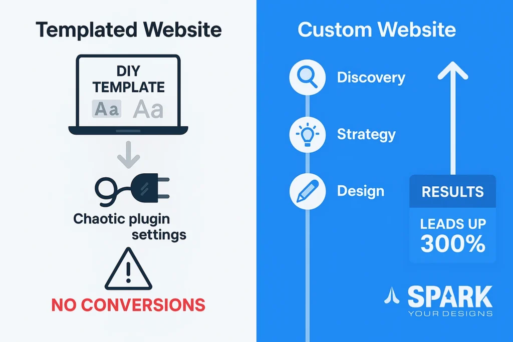 Custom vs Templated Websites